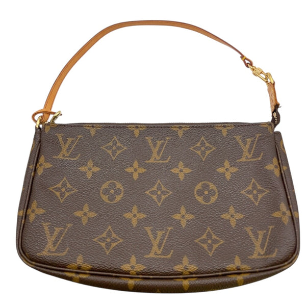 ルイ・ヴィトン LOUIS VUITTON ポシェット・アクセソワール M51980 ブラウン　ゴールド金具 モノグラムキャンパス レディース ハンドバッグ