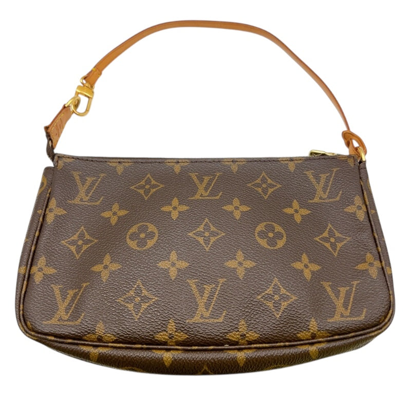 ルイ・ヴィトン LOUIS VUITTON ポシェット・アクセソワール M51980 ブラウン　ゴールド金具 モノグラムキャンパス レディース ハンドバッグ