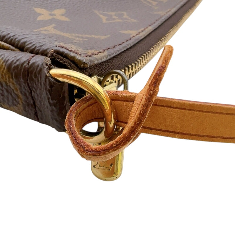 ルイ・ヴィトン LOUIS VUITTON ポシェット・アクセソワール M51980 ブラウン　ゴールド金具 モノグラムキャンパス レディース ハンドバッグ