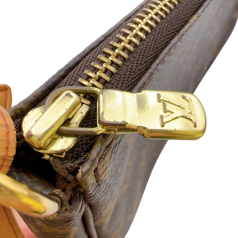 ルイ・ヴィトン LOUIS VUITTON ポシェット・アクセソワール M51980 ブラウン　ゴールド金具 モノグラムキャンパス レディース ハンドバッグ