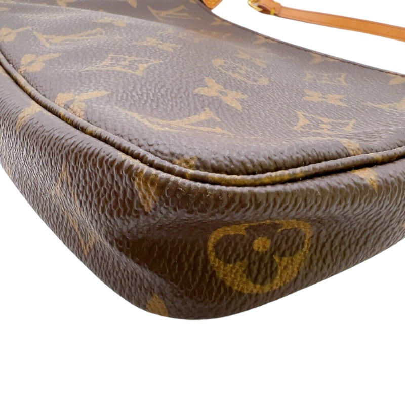 ルイ・ヴィトン LOUIS VUITTON ポシェット・アクセソワール M51980 ブラウン　ゴールド金具 モノグラムキャンパス レディース ハンドバッグ