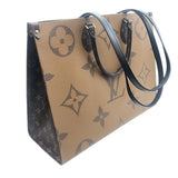 ルイ・ヴィトン LOUIS VUITTON オンザゴーGM M45320 ブラウン モノグラム・ジャイアントリバース ユニセックス トートバッグ