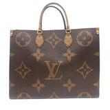 ルイ・ヴィトン LOUIS VUITTON オンザゴーGM M45320 ブラウン モノグラム・ジャイアントリバース ユニセックス トートバッグ