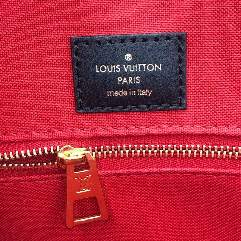 ルイ・ヴィトン LOUIS VUITTON オンザゴーGM M45320 ブラウン モノグラム・ジャイアントリバース ユニセックス トートバッグ