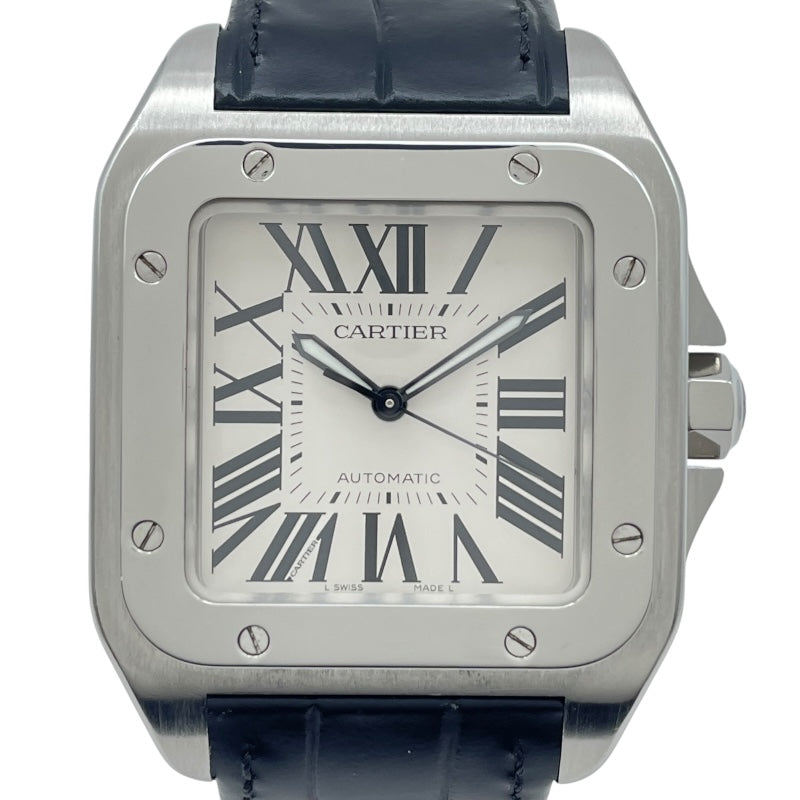 カルティエ Cartier サントス 100 LM サントス誕生100周年記念限定モデル W20073X8 シルバー メンズ 腕時計
