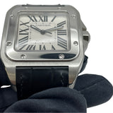 カルティエ Cartier サントス 100 LM サントス誕生100周年記念限定モデル W20073X8 シルバー メンズ 腕時計