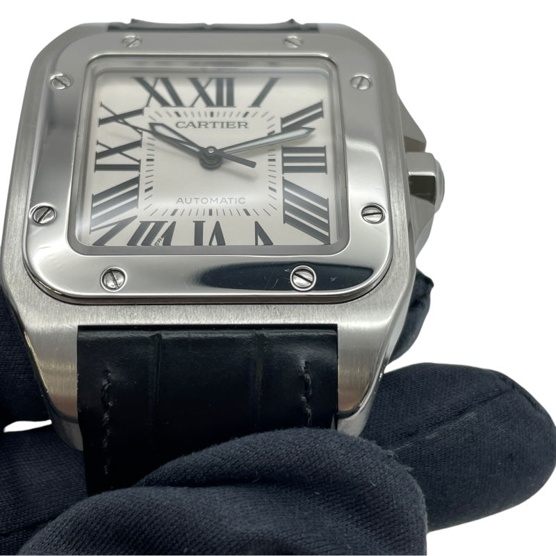 カルティエ Cartier サントス 100 LM サントス誕生100周年記念限定モデル W20073X8 シルバー メンズ 腕時計