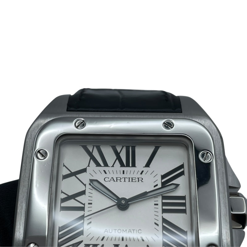カルティエ Cartier サントス 100 LM サントス誕生100周年記念限定モデル W20073X8 シルバー メンズ 腕時計