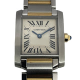 カルティエ Cartier タンクフランセーズSM W51007Q4 アイボリー K18YG/SS クオーツ レディース 腕時計