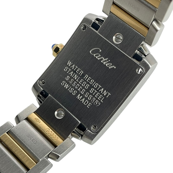 カルティエ Cartier タンクフランセーズSM W51007Q4 アイボリー K18YG/SS クオーツ レディース 腕時計