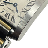 カルティエ Cartier タンクフランセーズSM W51007Q4 アイボリー K18YG/SS クオーツ レディース 腕時計