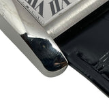 カルティエ Cartier タンクMC クロノグラフ W5330007 ホワイト SS/革ベルト（社外品） 自動巻き メンズ 腕時計