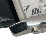 カルティエ Cartier タンクMC クロノグラフ W5330007 ホワイト SS/革ベルト（社外品） 自動巻き メンズ 腕時計