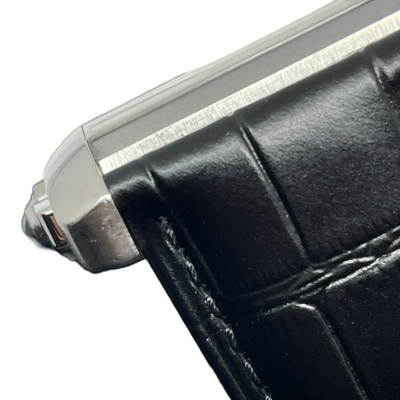 カルティエ Cartier タンクMC クロノグラフ W5330007 ホワイト SS/革ベルト（社外品） 自動巻き メンズ 腕時計