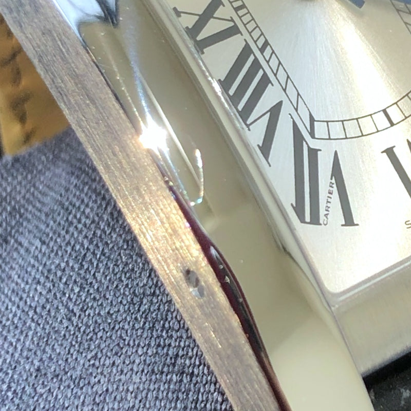 カルティエ Cartier タンク　アメリカンMM WSTA0044 シルバー ステンレススチール SS メンズ 腕時計