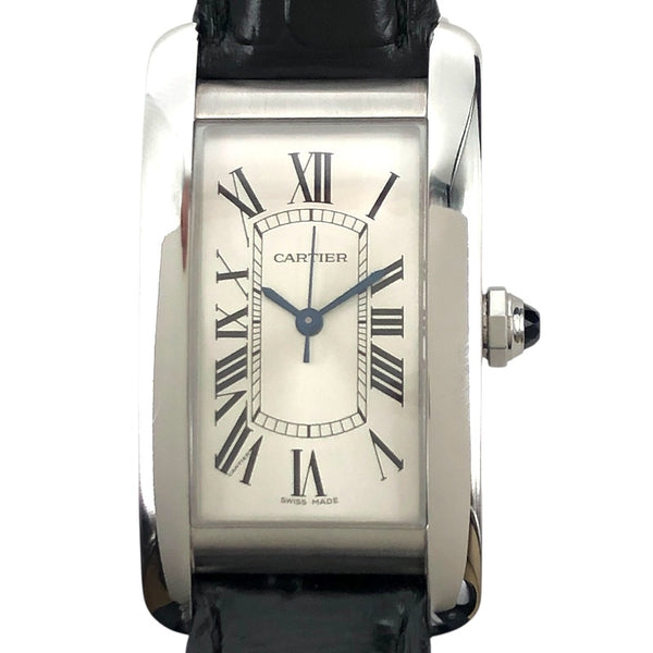 カルティエ Cartier タンク　アメリカンMM WSTA0044 シルバー ステンレススチール SS メンズ 腕時計