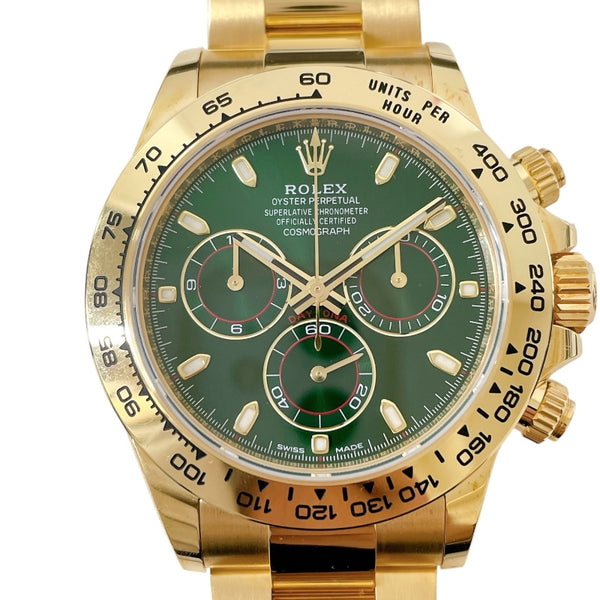 ロレックス ROLEX デイトナ 116508 グリーン K18YG 自動巻き メンズ 腕時計