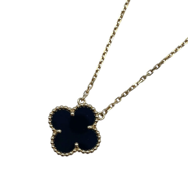 ヴァンクリーフ＆アーペル Van Cleef & Arpels ヴィンテージアルハンブラネックレス ゴールド 750/オニキス ジュエリー
