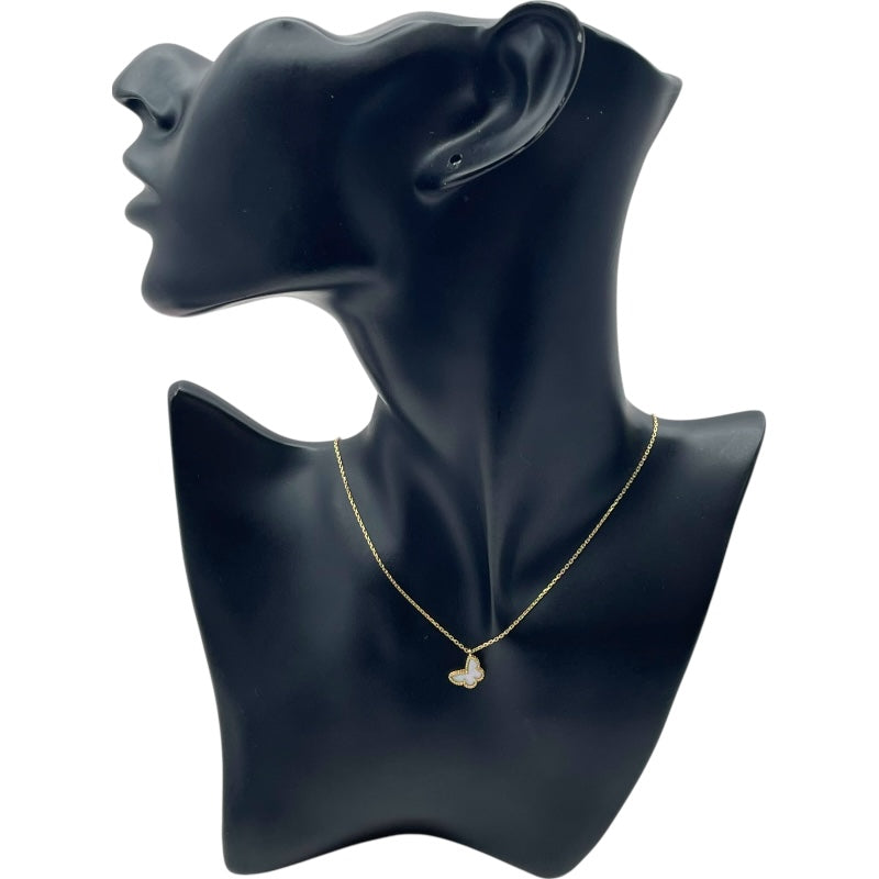 ヴァンクリーフ＆アーペル Van Cleef & Arpels スウィートアルハンブラパピヨンネックレス ゴールド 750/マザーオブパール ジュエリー