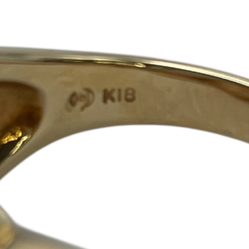 タサキ TASAKI リング イエローゴールド K18YG/パール/ダイヤモンド ジュエリー