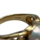 タサキ TASAKI リング イエローゴールド K18YG/パール/ダイヤモンド ジュエリー