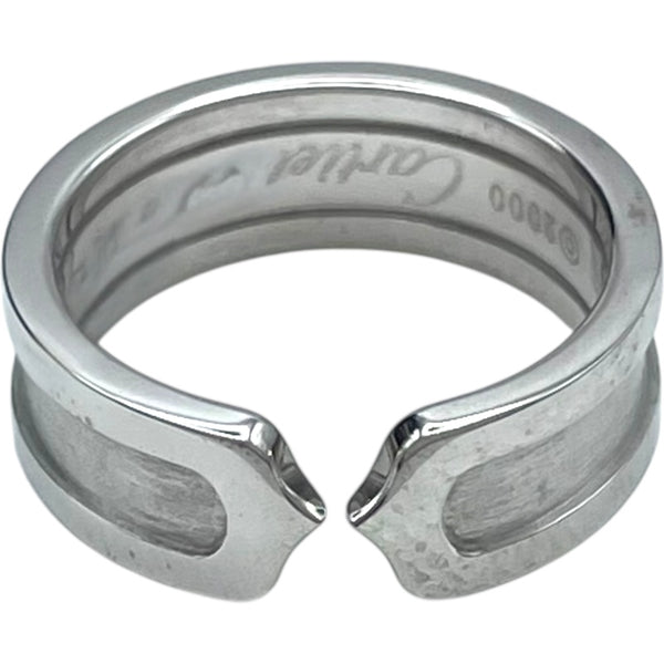 カルティエ Cartier C2リングSM ホワイトゴールド 750 ジュエリー
