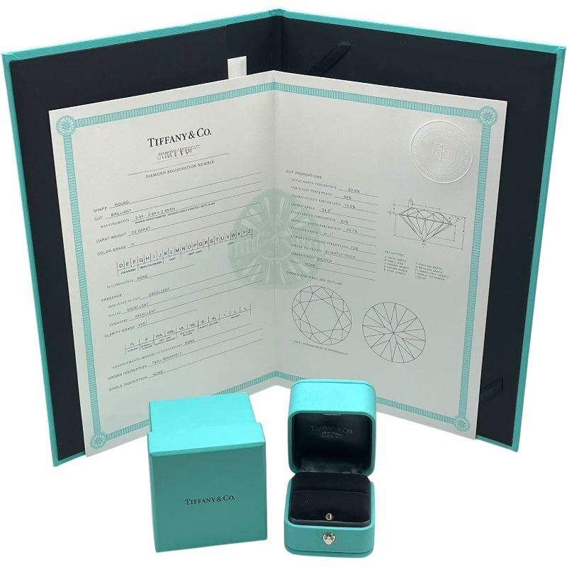 ティファニー TIFFANY＆CO ソリティアリング プラチナ Pt950/ダイヤモンド ジュエリー