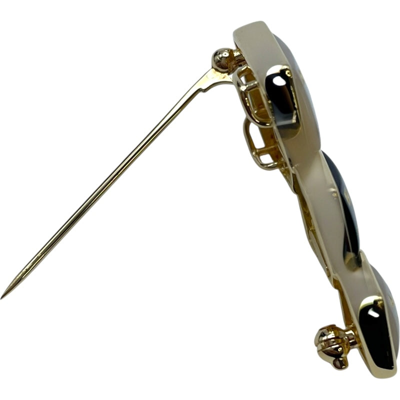 ミキモト MIKIMOTO ピクウェブローチ イエローゴールド K18YG/マザーオブパール マザー オブ パール ジュエリー