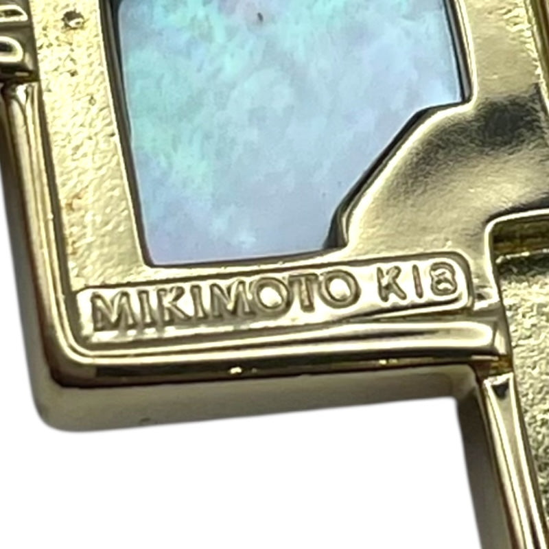 ミキモト MIKIMOTO ピクウェブローチ イエローゴールド K18YG/マザーオブパール マザー オブ パール ジュエリー