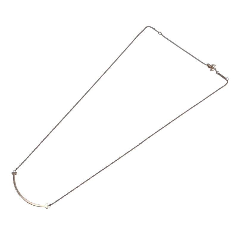 ティファニー TIFFANY＆CO Tスマイルネックレススモール ピンクゴールド K18PG ジュエリー