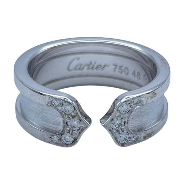 カルティエ Cartier C2ダイヤリングSM ホワイトゴールド 750 ダイヤモンド ジュエリー