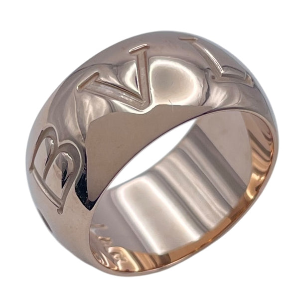 ブルガリ BVLGARI モノロゴリング ゴールド K18PG ジュエリー