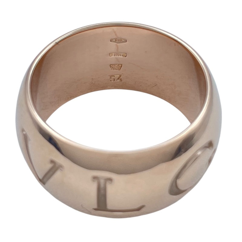 ブルガリ BVLGARI モノロゴリング ゴールド K18PG ジュエリー