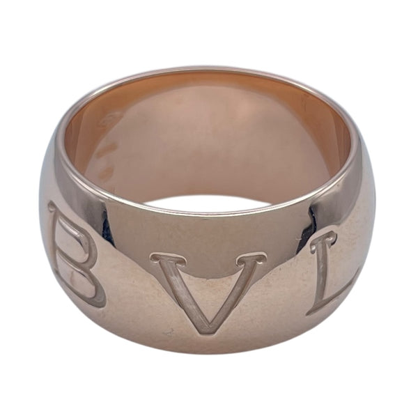ブルガリ BVLGARI モノロゴリング ゴールド K18PG ジュエリー