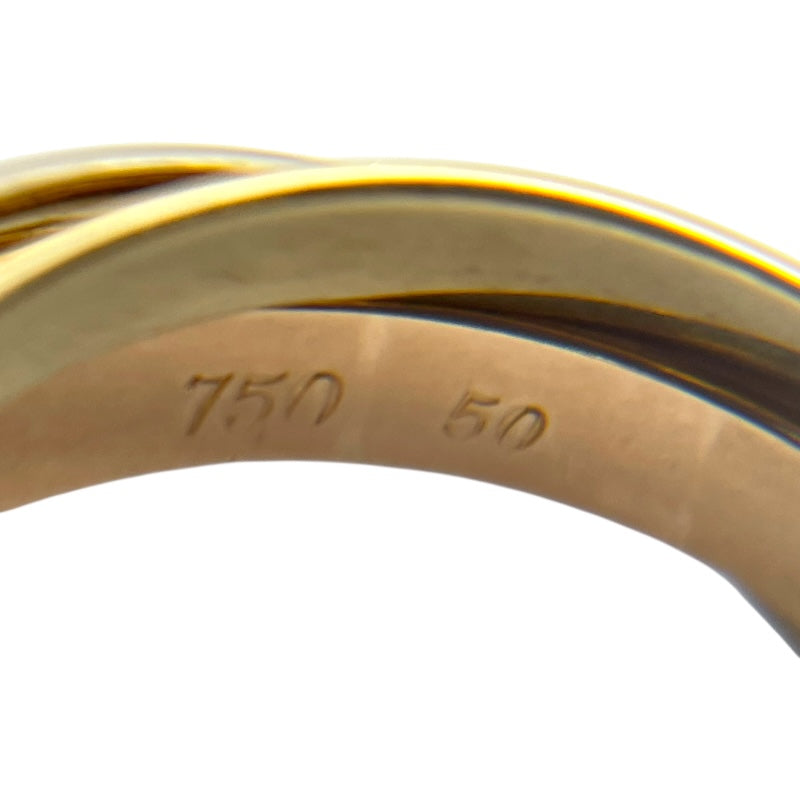 カルティエ Cartier トリニティリング #50(10号) K18YG×K18WG×K18PG ジュエリー