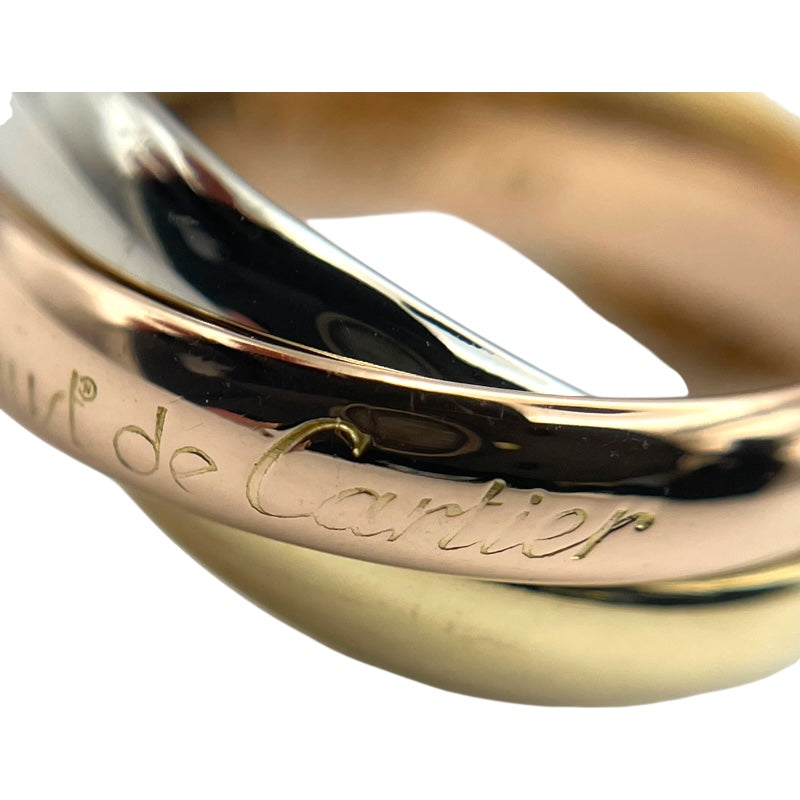 カルティエ Cartier トリニティリング #52(12号) K18YG×K18WG×K18PG ジュエリー