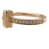 ティファニー TIFFANY＆CO Tワンダイヤリング 8号 K18PG ジュエリー