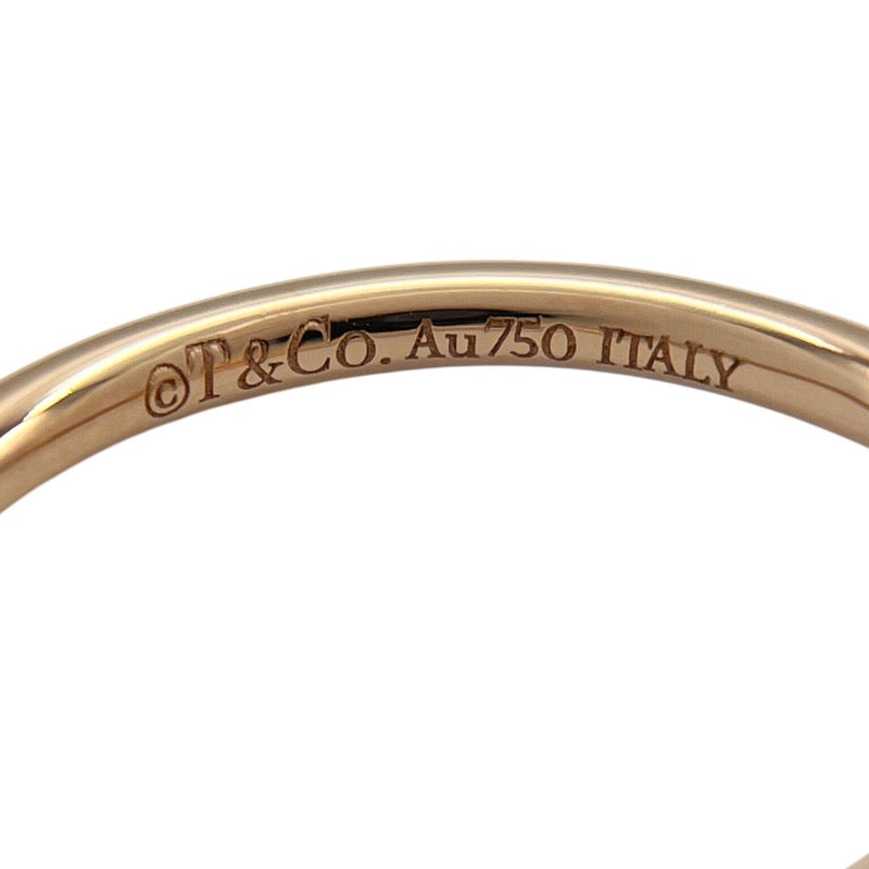 ティファニー TIFFANY＆CO Tワイヤーダイヤリング 約7号 K18PG ジュエリー