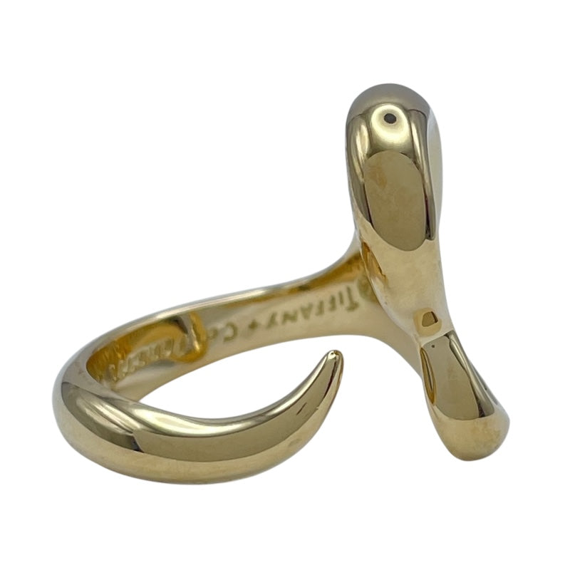 ティファニー TIFFANY＆CO オープンハートリング 9号 K18YG ジュエリー