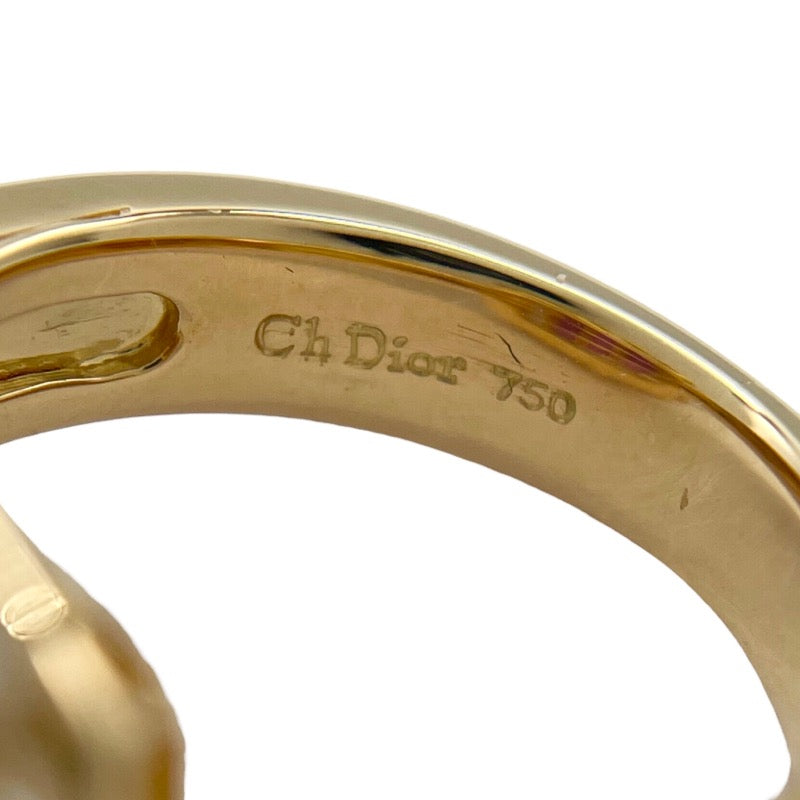 クリスチャン・ディオール Christian Dior リング 11.5号 K18YG ダイヤモンド ルビー ジュエリー