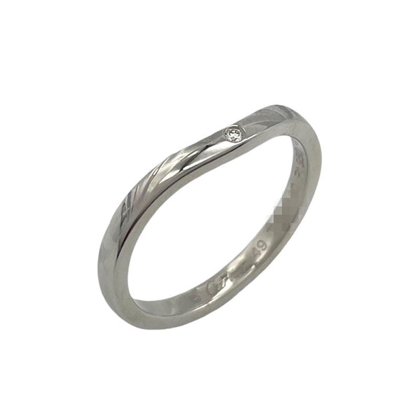 カルティエ Cartier バレリーナ カーブ ウェディング 3P ダイヤリング #49(9号) Pt950 ダイヤモンド ジュエリー