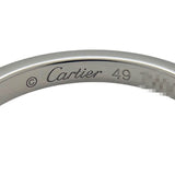 カルティエ Cartier バレリーナ カーブ ウェディング 3P ダイヤリング #49(9号) Pt950 ダイヤモンド ジュエリー