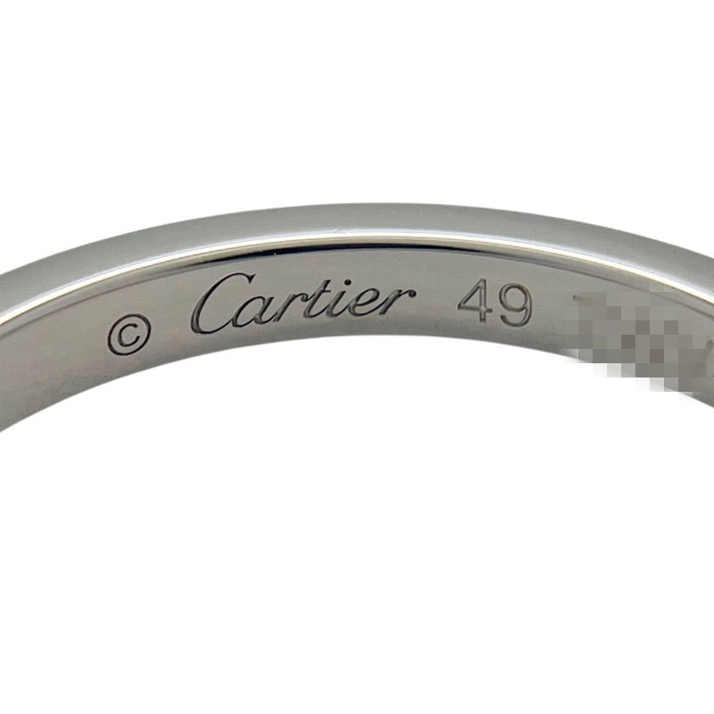 カルティエ Cartier バレリーナ カーブ ウェディング 3P ダイヤリング #49(9号) Pt950 ダイヤモンド ジュエリー