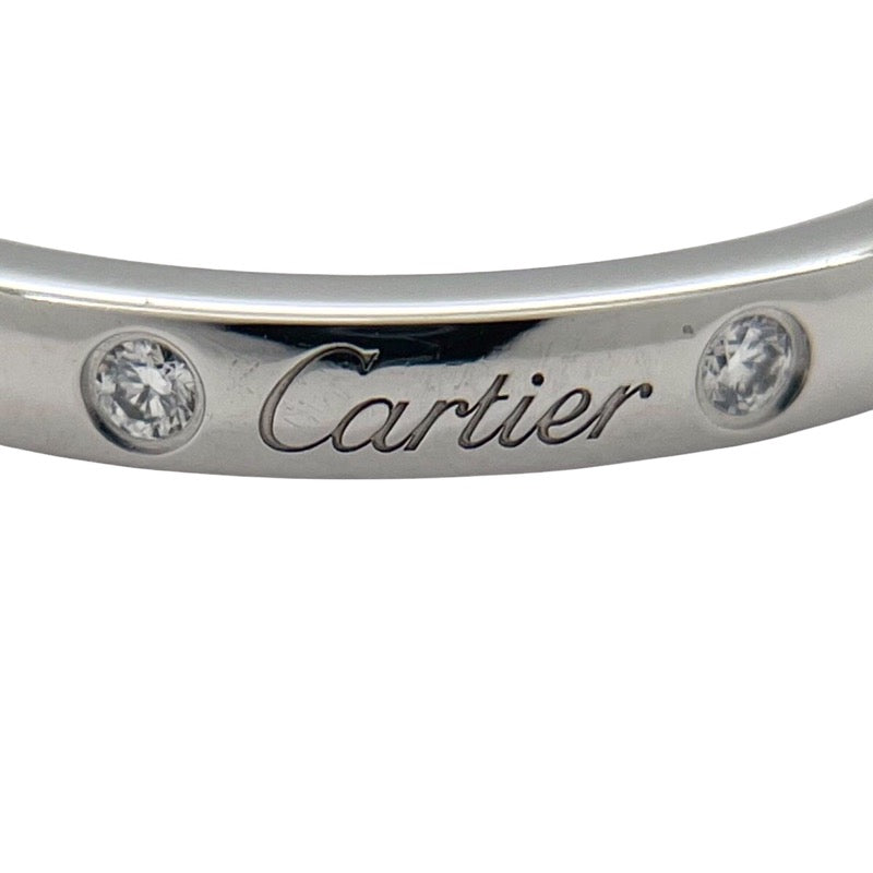 カルティエ Cartier バレリーナ カーブ ウェディング 3P ダイヤリング #49(9号) Pt950 ダイヤモンド ジュエリー
