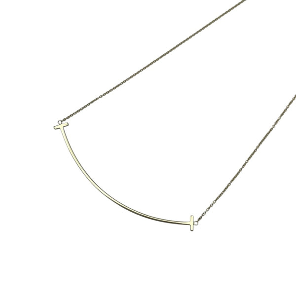 ティファニー TIFFANY＆CO Tスマイルネックレスラージ ゴールド 750 ジュエリー
