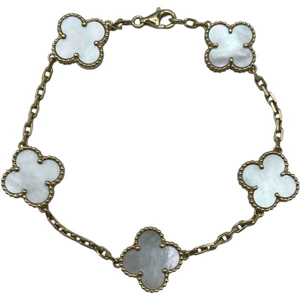 ヴァンクリーフ＆アーペル Van Cleef & Arpels ヴィンテージアルハンブラ 5Pブレス ゴールド 750/マザーオブパール ジュエリー