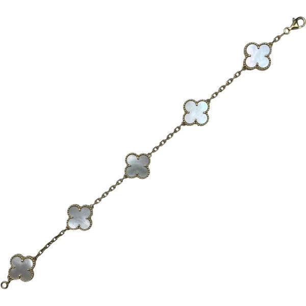 ヴァンクリーフ＆アーペル Van Cleef & Arpels ヴィンテージアルハンブラ 5Pブレス ゴールド 750/マザーオブパール ジュエリー