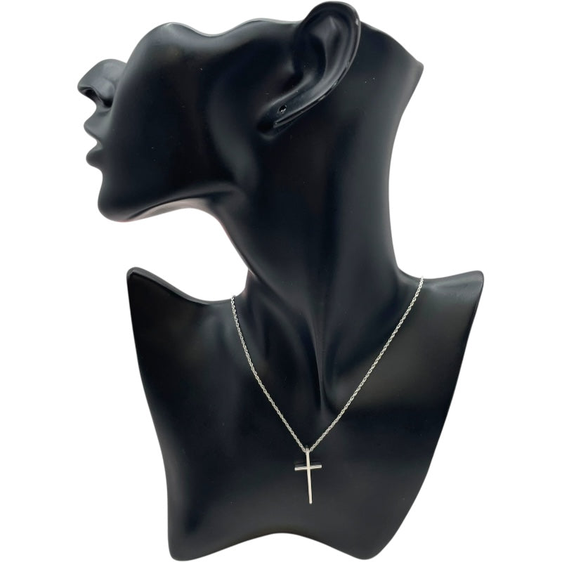 ティファニー TIFFANY＆CO クロスネックレス ホワイトゴールド 750 ジュエリー