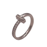ティファニー TIFFANY＆CO Tワンリング ホワイトゴールド Au750 ダイヤモンド ジュエリー