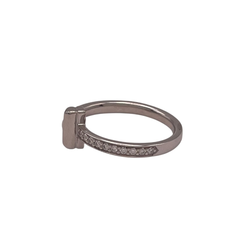 ティファニー TIFFANY＆CO Tワンリング ホワイトゴールド Au750 ダイヤモンド ジュエリー